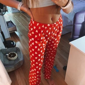 Heart Fuzzy PJ Pants